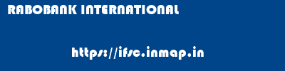 RABOBANK INTERNATIONAL       ifsc code